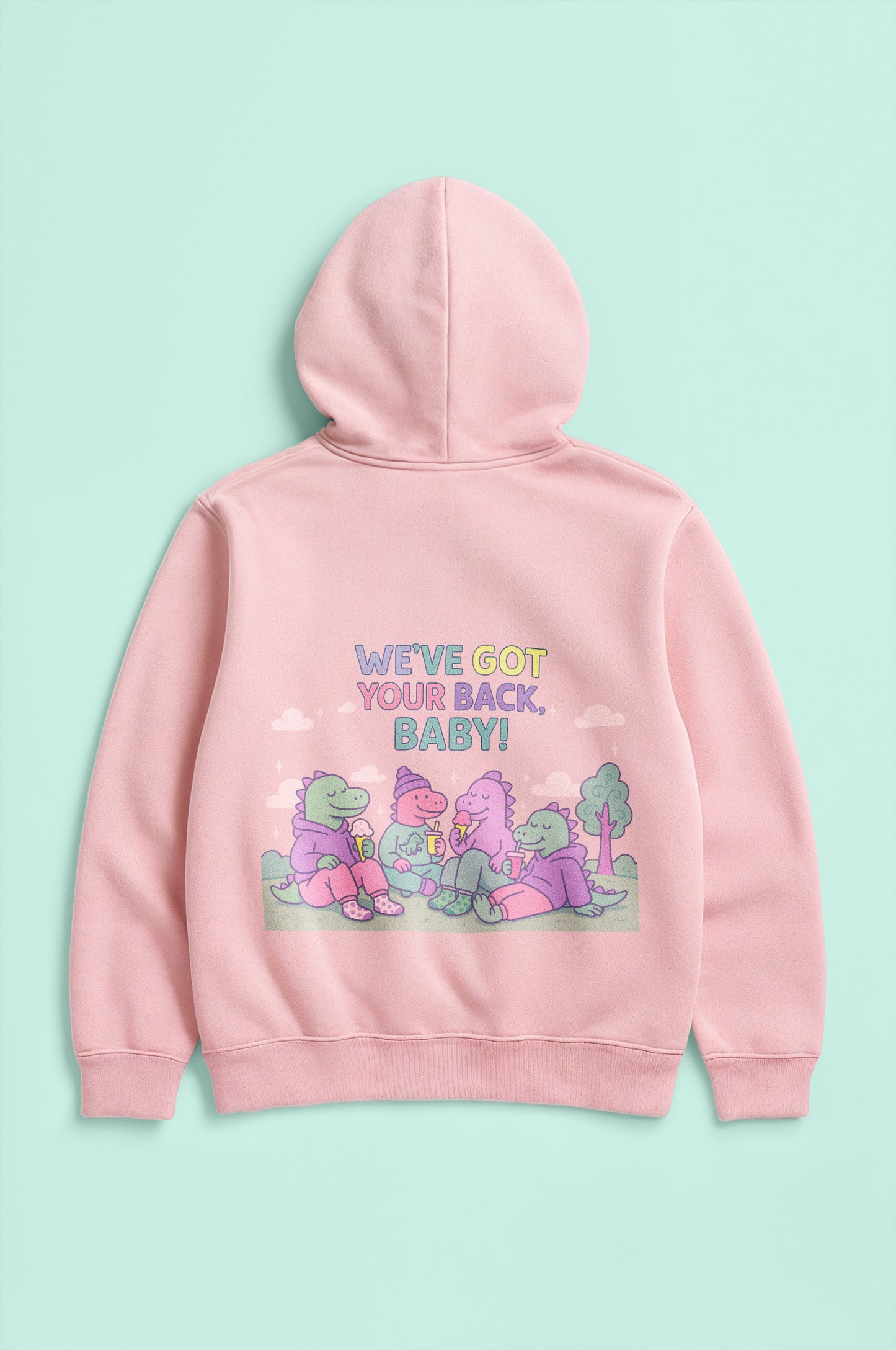 Emotional Support Hoodie – Dino Edition
