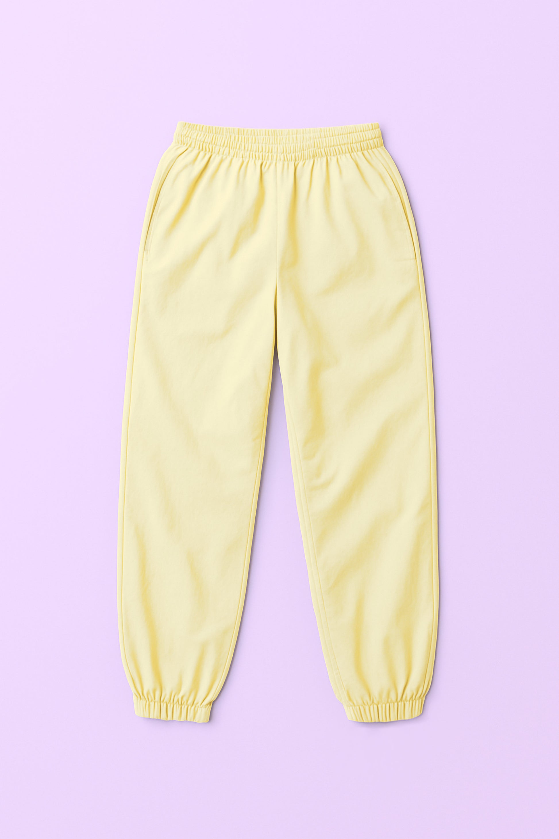 Yellow cotton sweatpants 