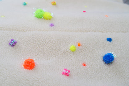 Confetti Teddy bomber — Unique piece made by hands