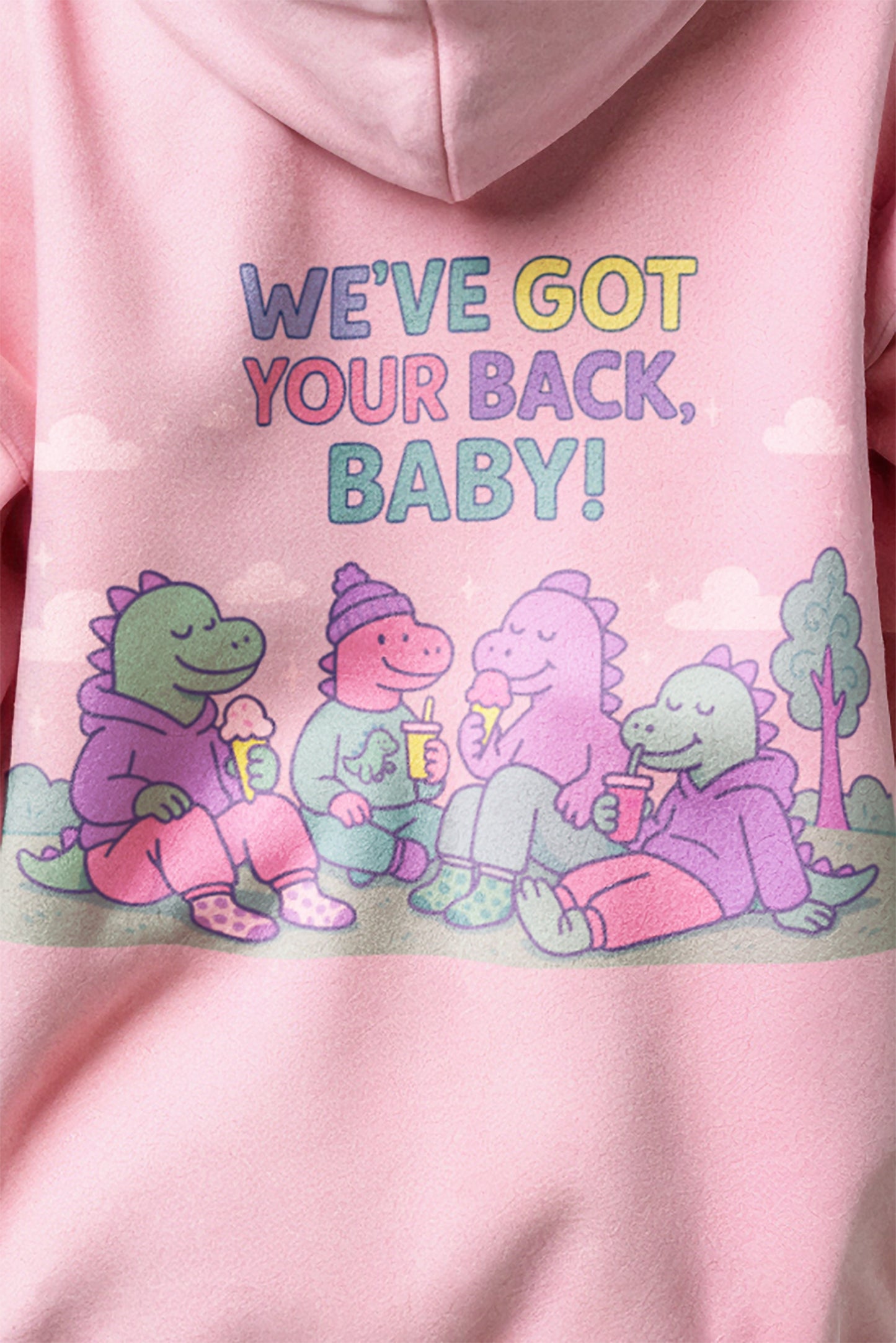 Emotional Support Hoodie – Dino Edition