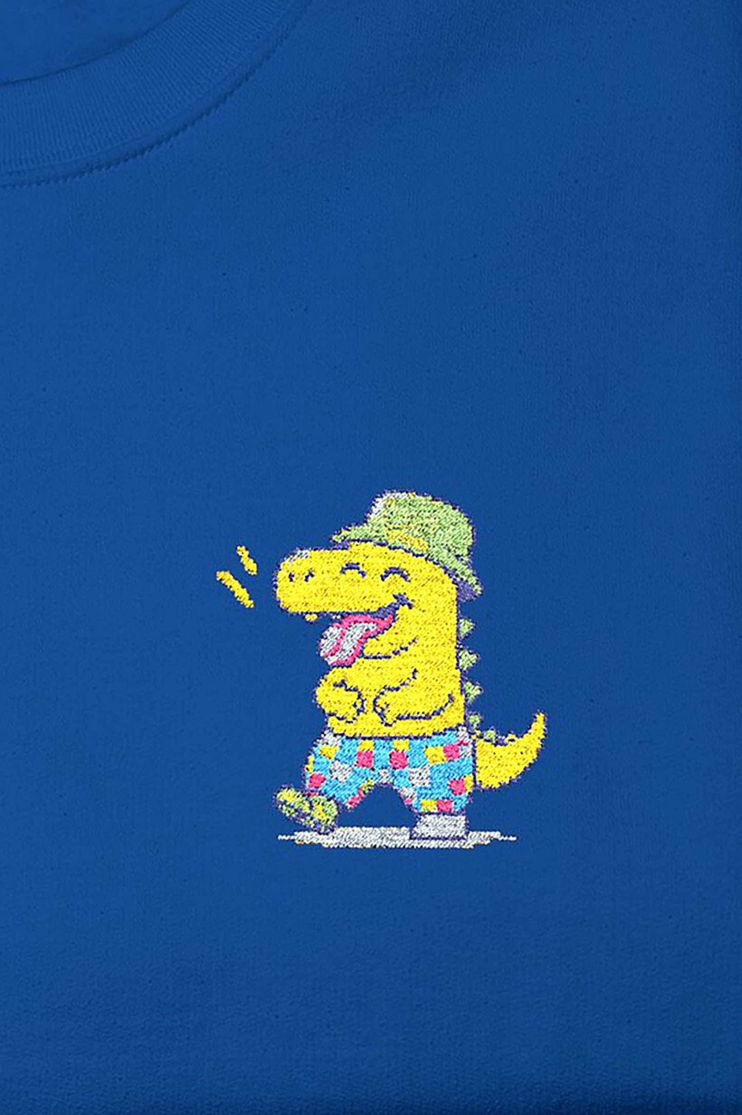 Pixel Party Dino – Blue Screen Edition